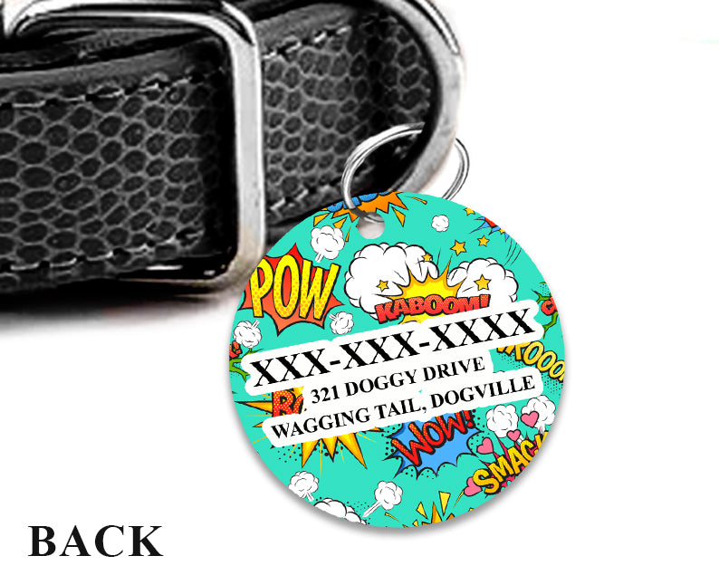 Pet ID Tag | Boom Pow Superhero